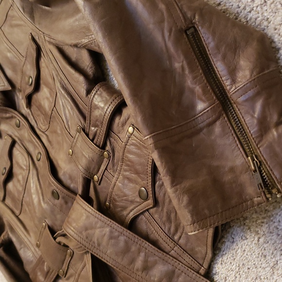 Wilson's Leather Olive Jacket - Picture 2 of 5